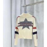 Dior Women CD DiorAlps Short High-Collar Cardigan White Three-Tone Wool Cashmere Knit - Bild 3