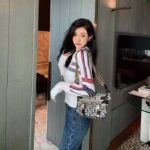 Dior Women CD DiorAlps Short High-Collar Cardigan White Three-Tone Wool Cashmere Knit - Bild 14