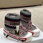 Dior Women CD DiorAlps Snow Ankle Boot Silver-Tone Star Reflective Technical Fabric - Imagen 2