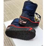 Dior Women CD DiorAlps Snow Boot Deep Blue Navy Mizza Shiny Nylon - Image 4