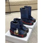 Dior Women CD DiorAlps Snow Boot Deep Blue Navy Mizza Shiny Nylon - Image 3