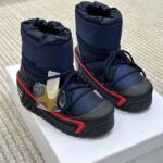 Dior Women CD DiorAlps Snow Boot Deep Blue Navy Mizza Shiny Nylon - Image 5