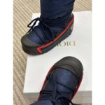 Dior Women CD DiorAlps Snow Boot Deep Blue Navy Mizza Shiny Nylon - Image 10