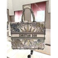 Dior Women CD Large Book Tote White Multicolor Rêve D’Infini Embroidery (10)