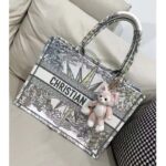 Dior Women CD Large Book Tote White Multicolor Rêve D'Infini Embroidery – Image 3
