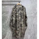 Dior Women CD Long Blouse Hazelnut Cotton Voile Toile de Jouy Motif - Bild 3