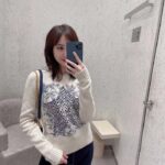 Dior Women CD Sweater Ecru Cashmere Knit Blue Dior Sevilla Star Motif - Image 10