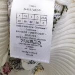 Dior Women CD Sweater Ecru Cashmere Knit Multicolor Dior Jardin Botanique Motif - Image 10