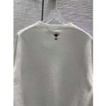 Dior Women CD Sweater Ecru Cashmere Knit Multicolor Rêve D'Infini Motif - Imagen 5
