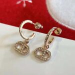 Dior Women Clair D Lune Earrings Pink-Finish Metal and Pink Crystals - Bild 6