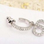 Dior Women Clair D Lune Earrings Silver-Finish Metal and Silver-Tone Crystals - Image 5