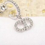 Dior Women Clair D Lune Earrings Silver-Finish Metal and Silver-Tone Crystals - Image 3