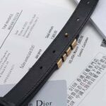 Dior Women D-Fence Belt Black Smooth Calfskin 30 MM – Image 7
