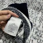 Dior Women D-White Beanie Black and Ivory Virgin Wool and Cashmere - Bild 10