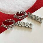 Dior Women Dio(r)evolution Earrings Silver-Finish Metal and Silver-Tone Crystals - Image 4