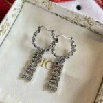 Dior Women Dio(r)evolution Earrings Silver-Finish Metal and Silver-Tone Crystals - Image 3