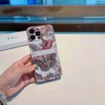 Dior Women Diortravel Cover for Iphone Toile De Jouy Reverse Printed Calfskin – Bild 7