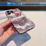 Dior Women Diortravel Cover for Iphone Toile De Jouy Reverse Printed Calfskin – Bild 4