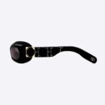 Dior Women Lady 95.22 Black Rounded Sunglasses - Image 3