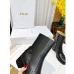 Dior Women Shoes CD D-Folk Heeled Ankle Boot Black Perforated Calfskin 4.5 Cm Heel - Bild 9