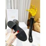 Dior Women Shoes CD D-Folk Heeled Boot Black Perforated Calfskin 4.5 Cm Heel - Image 6