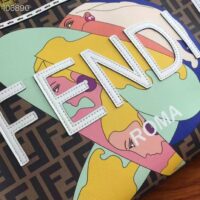 Fendi FF Women Sunshine Medium FF Glazed Fabric Shopper Inlay (3)
