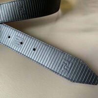 Fendi Men Black Leather Belt (1)