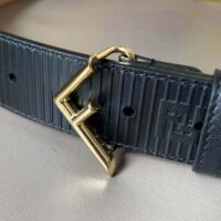 Fendi Men Black Leather Belt (1)