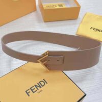 Fendi Women Beige Leather Belt (1)