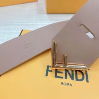 Fendi Women Beige Leather Belt (1)