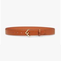 Fendi Women Brown Leather Belt (1)