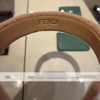 Fendi Women Dove Gray Cashmere Earmuffs (1)