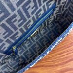 Fendi Women FF Baguette Black Raffia Back Crocheted FF – Image 7