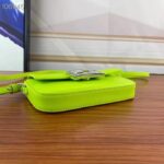 Fendi Women FF Baguette Phone Pouch Acid Green Silk Pouch - Image 4