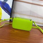 Fendi Women FF Baguette Phone Pouch Acid Green Silk Pouch - Image 5