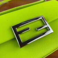 Fendi Women FF Baguette Phone Pouch Acid Green Silk Pouch (1)