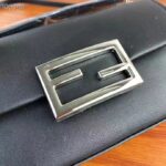 Fendi Women FF Baguette Phone Pouch Black Silk Pouch - Image 7