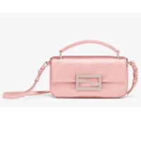 Fendi Women FF Baguette Phone Pouch Pink Silk Pouch (8)