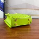 Fendi Women FF Mini Sunshine Shopper Acid Green Leather Mini Bag - Image 4