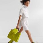 Fendi Women FF Mini Sunshine Shopper Acid Green Leather Mini Bag - Image 9