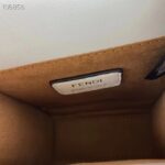 Fendi Women FF Mini Sunshine Shopper White Leather Mini Bag - Image 8