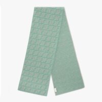 Fendi Women FF Scarf Mint Green Cashmere Scarf (1)