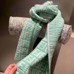 Fendi Women FF Scarf Mint Green Cashmere Scarf - Bild 3