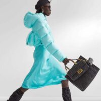 Fendi Women FF Sunshine Medium Black Leather Shopper (6)