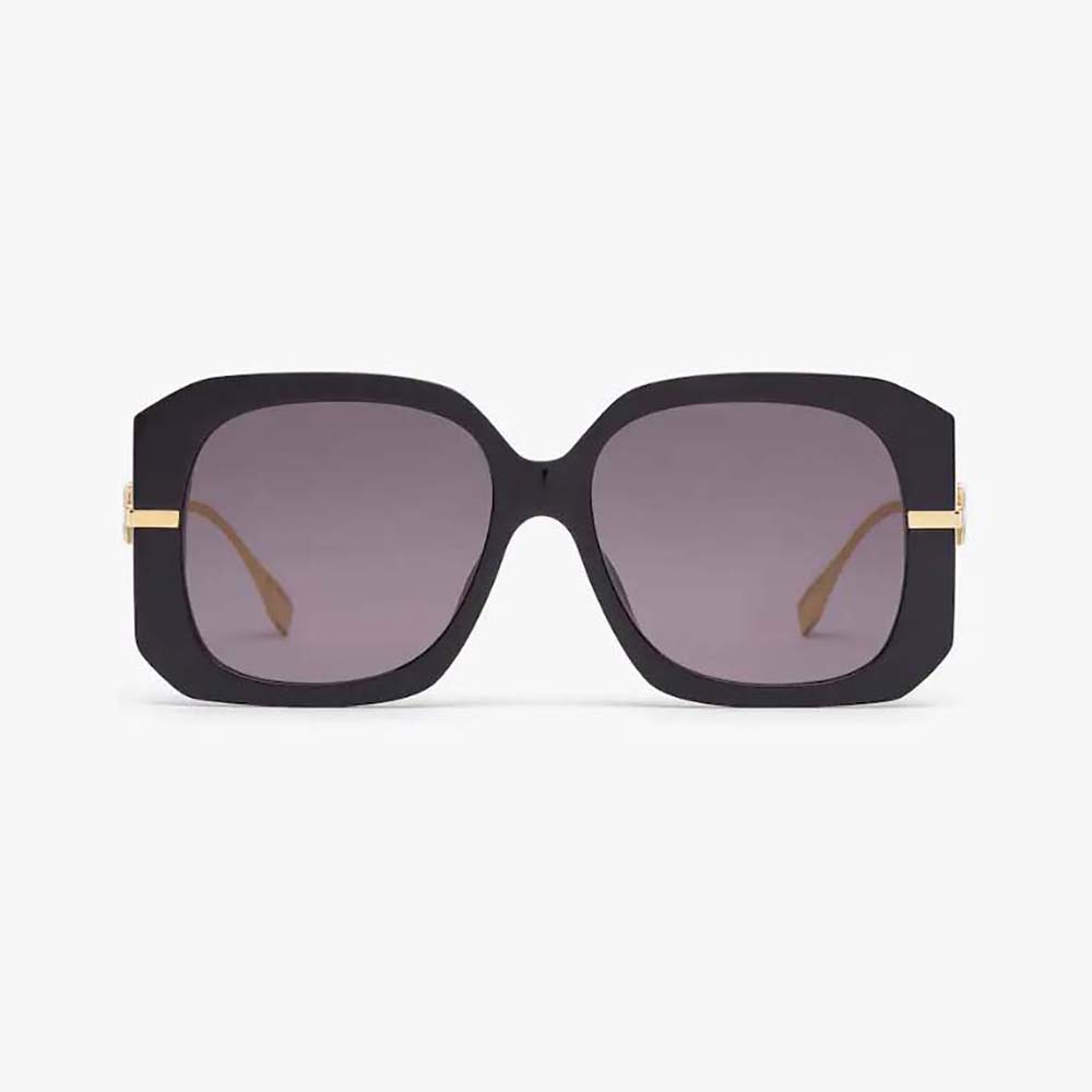 Fendi Women Fendigraphy Black Acetate Sunglasses