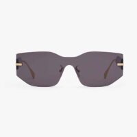 Fendi Women Fendigraphy Black Shield Sunglasses (1)