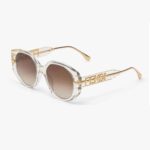 Fendi Women Fendigraphy Transparent Acetate Sunglasses - Image 2