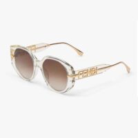 Fendi Women Fendigraphy Transparent Acetate Sunglasses (1)