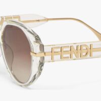 Fendi Women Fendigraphy Transparent Acetate Sunglasses (1)