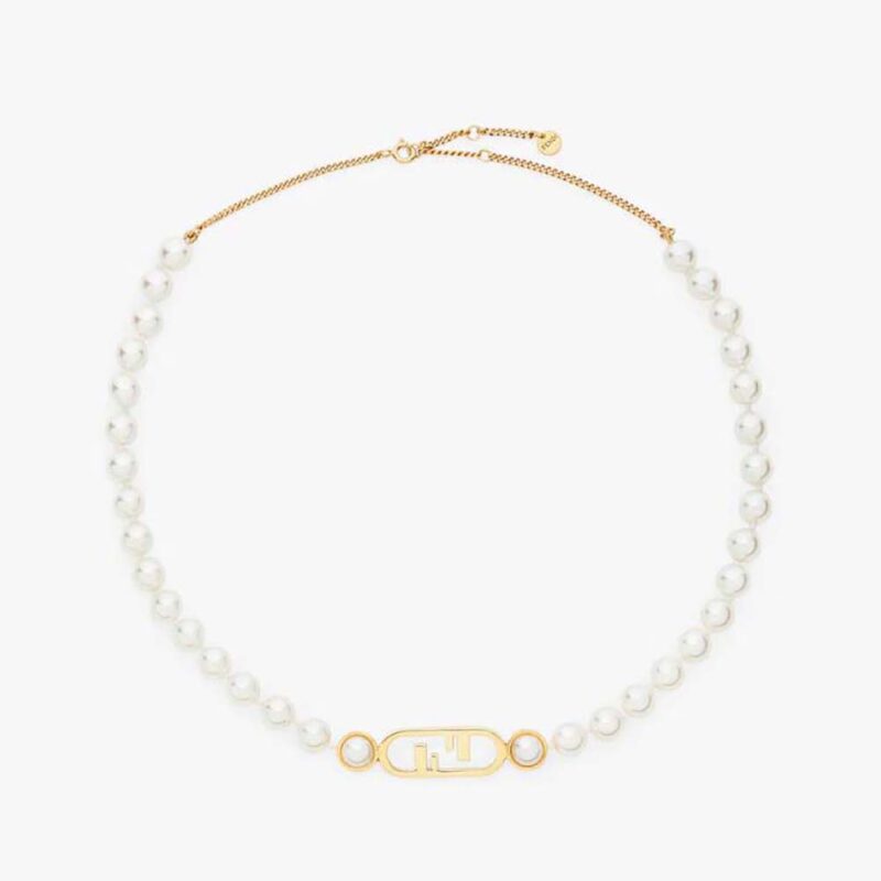 Fendi Women O'Lock Choker Choker color oro
